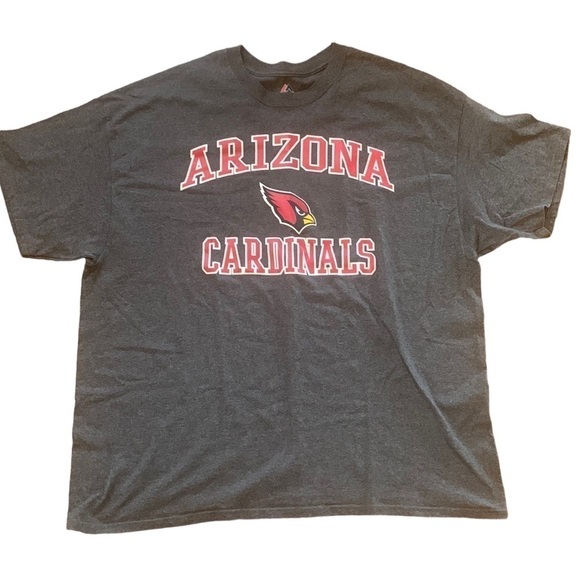 NFL Arizona Cardinals Gray Short Sleeved Tee Shirt Size 2XL - Picture 1 of 5